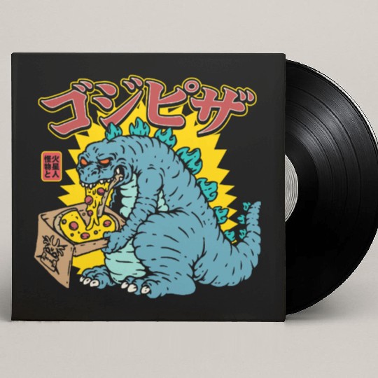 Kaiju Pizza Cravings Custom Vinyl Record Sleeves