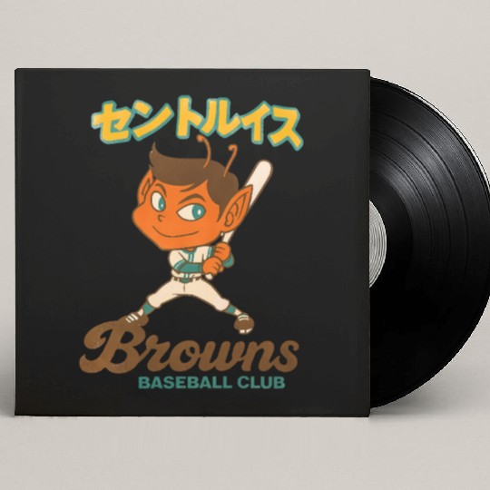 Vintage St Louis Browns Baseball Japan Version Custom Vinyl Record Sleeves