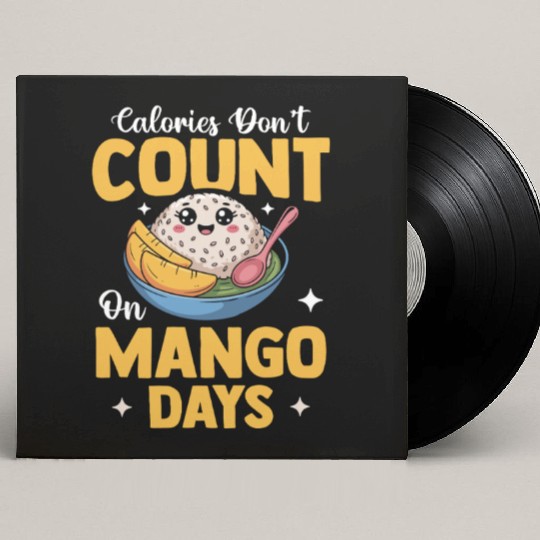 Mango Sticky Rice Thai Street Food Custom Vinyl Record Sleeves