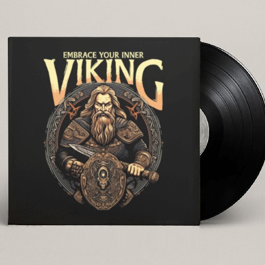 Viking Mythology Pagan Embrace Your Inner Viking Custom Vinyl Record Sleeves