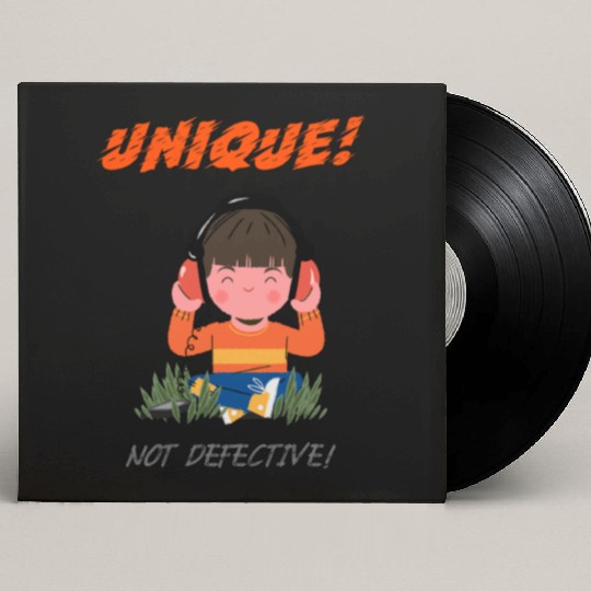 Unique Not Defective Autism Advocacy Custom Vinyl Record Sleeves