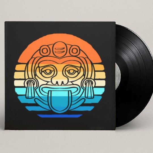 Mayan And Aztec Symbols Indigenous Tribe Custom Vinyl Record Sleeves
