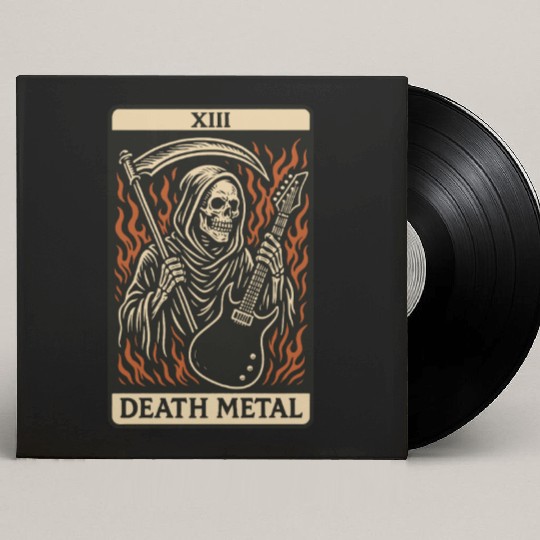 Death Metal (Card XIII) Custom Vinyl Record Sleeves
