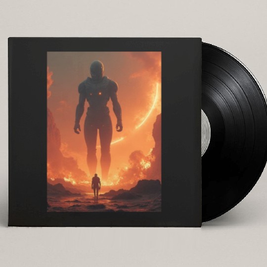 Giant Alien Overwatch Scene Custom Vinyl Record Sleeves