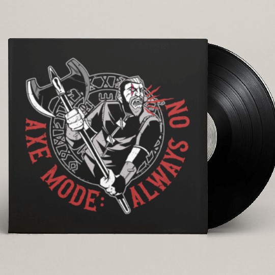 Viking Mythology Pagan Axe Mode Always On Custom Vinyl Record Sleeves