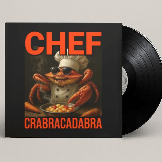 Chef Crabracadabra Custom Vinyl Record Sleeves - Meme Magic Crab Chef