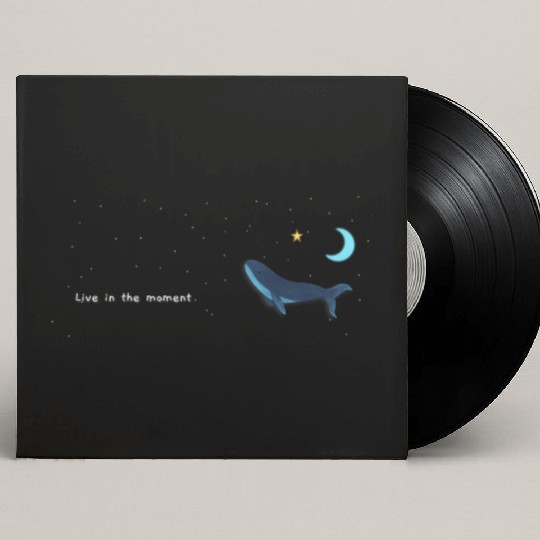 Whale  - Night Sky - live in the moment Custom Vinyl Record Sleeves