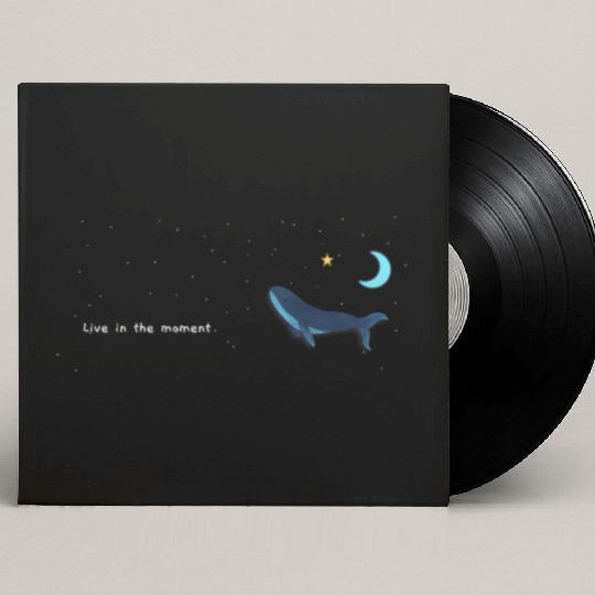 Whale  - Night Sky - live in the moment Custom Vinyl Record Sleeves