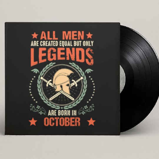 Sparta Legend Born in October Custom Vinyl Record Sleeves