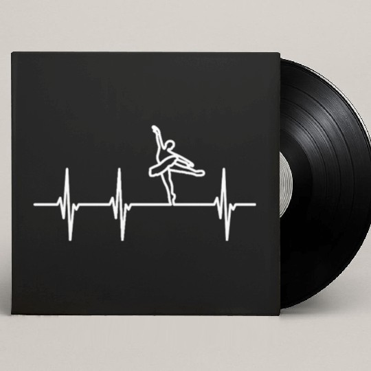 Ballet Dancer Pulse Line Custom Vinyl Record Sleeves