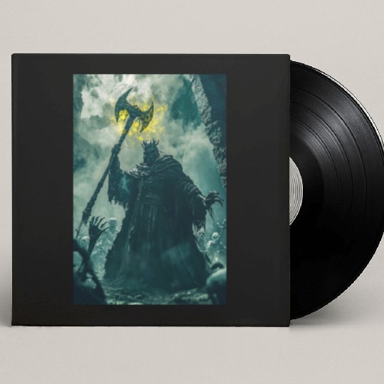 Dark Necromancer Rises Custom Vinyl Record Sleeves