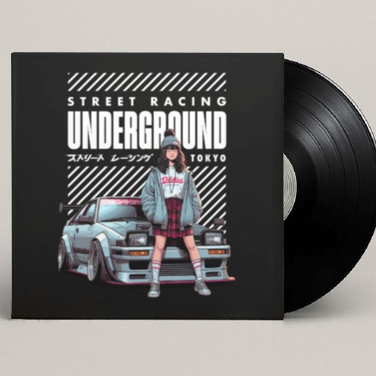 Japanese Underground Street Racing - JDM Car Custom Vinyl Record Sleeves