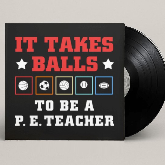 Physical Education School PE Teacher Custom Vinyl Record Sleeves