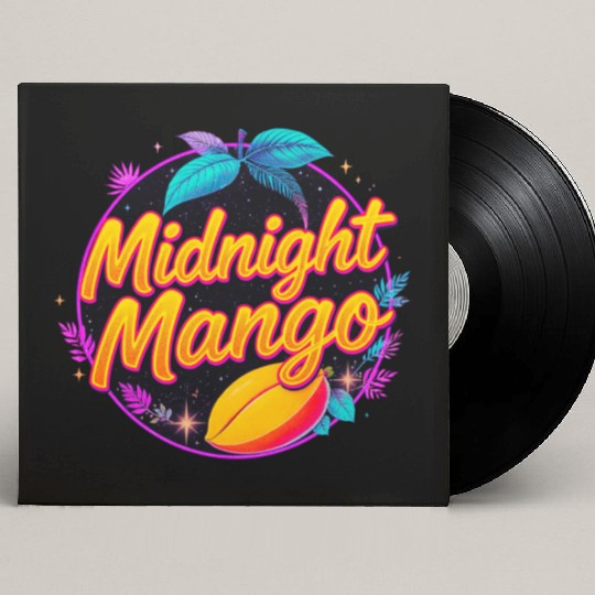 Nighttime Mango Bright Design Custom Vinyl Record Sleeves
