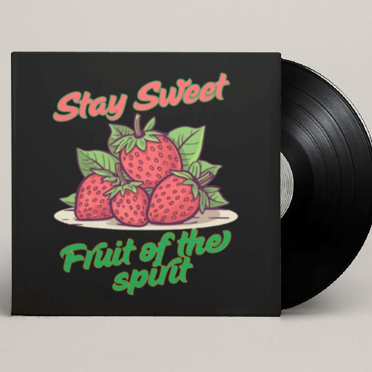 Stay sweet fruit of the spirit, vintage fruit Custom Vinyl Record Sleeves