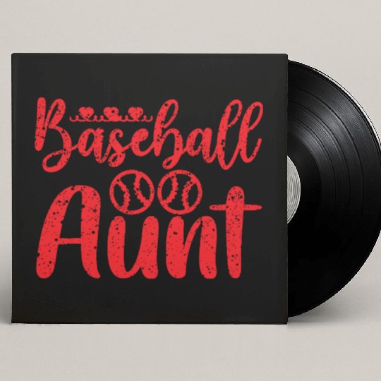Baseball Aunt Custom Vinyl Record Sleeves