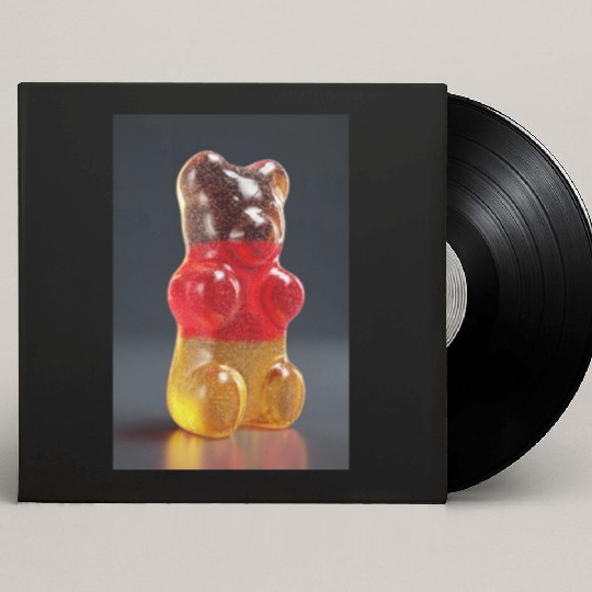 Transparent German Gummy Bear Custom Vinyl Record Sleeves