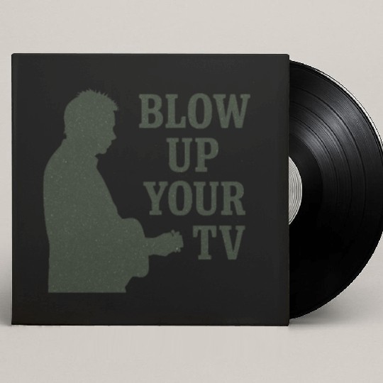 Blow Up Your TV! Dark Green Custom Vinyl Record Sleeves