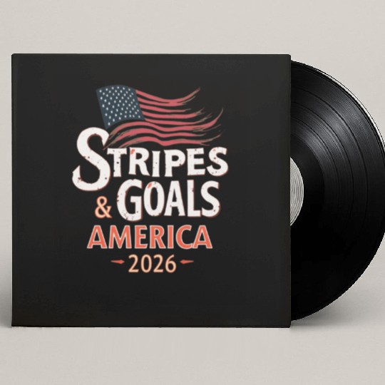Stars, Stripes & Goals – USA Soccer World Cup 2026 Custom Vinyl Record Sleeves