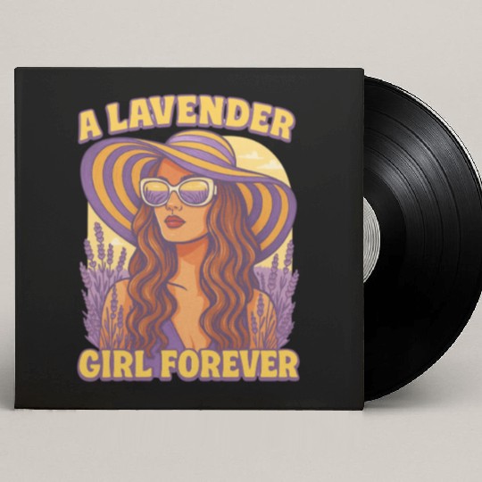 lavender girl Custom Vinyl Record Sleeves
