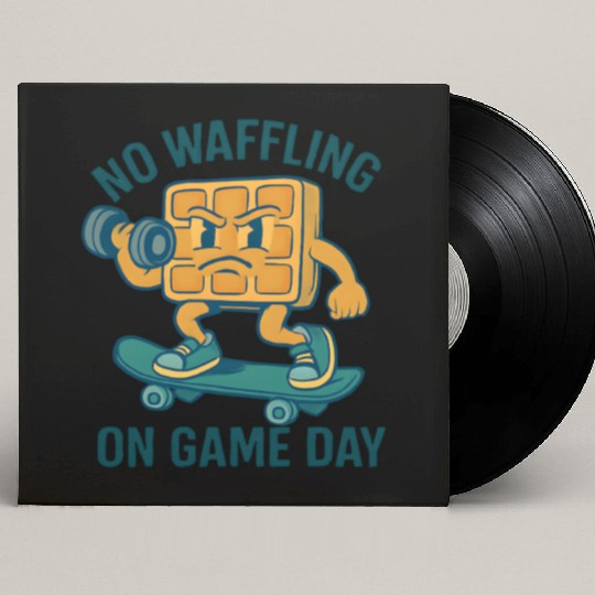 Waffle Character Skateboard Design Custom Vinyl Record Sleeves