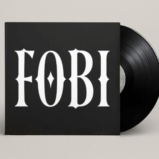 FOBI Fear of Being Included Dark Humor Gothic Custom Vinyl Record Sleeves