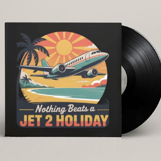 Nothing beats a Jet2 Holiday Tropical Sunset Scene Custom Vinyl Record Sleeves