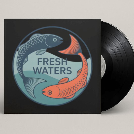Fresh Waters Koi Fish Artwork Custom Vinyl Record Sleeves
