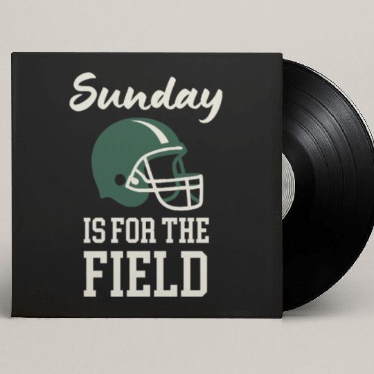 Sunday Football Field Design Custom Vinyl Record Sleeves