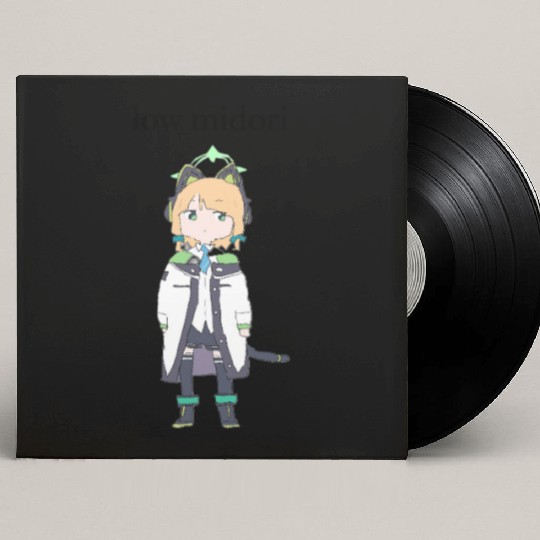 Anime Cat-Girl Character Illustration Custom Vinyl Record Sleeves