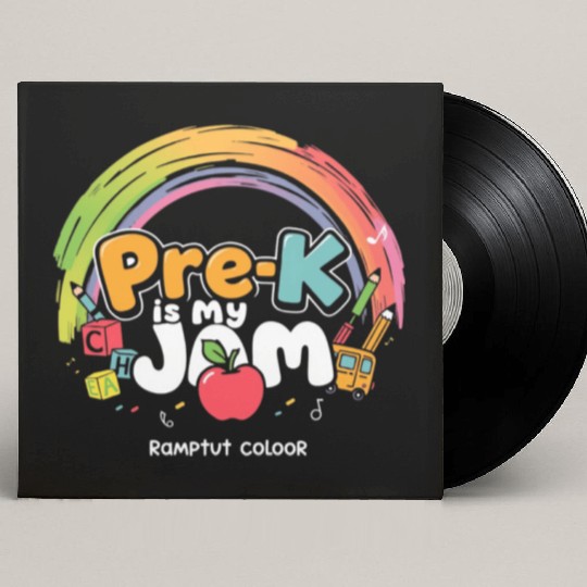 Pre K Custom Vinyl Record Sleeves PreSchool Pre K Teacher  Back to School