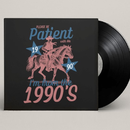 90s Nostalgic Cowgirl Design Custom Vinyl Record Sleeves