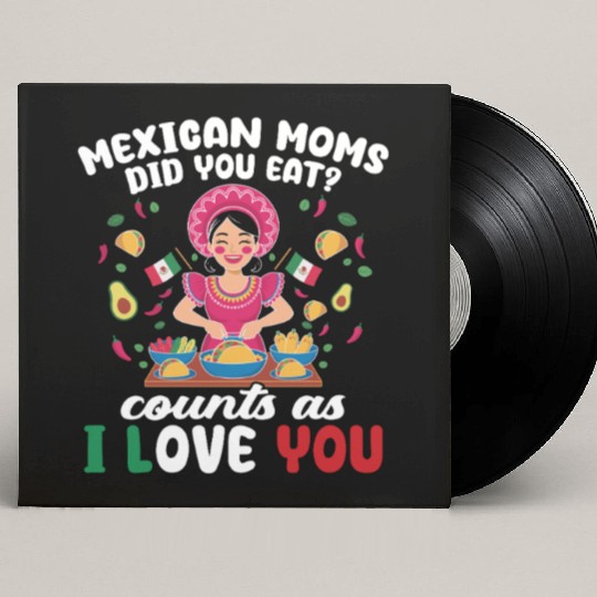 Mexican Moms Abuelita Grandma Food Gift Custom Vinyl Record Sleeves