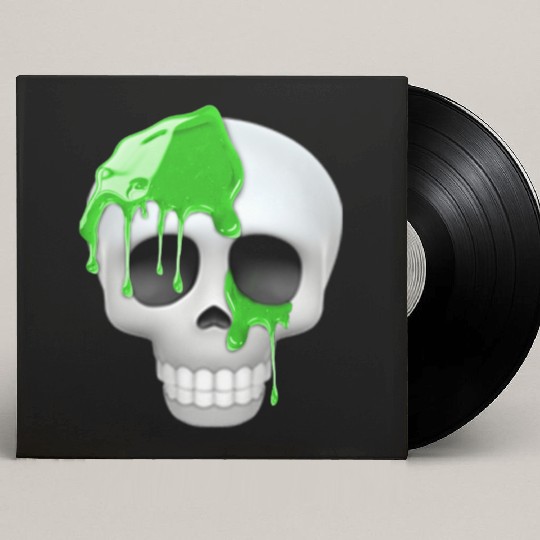 skull toxic emoticon Custom Vinyl Record Sleeves