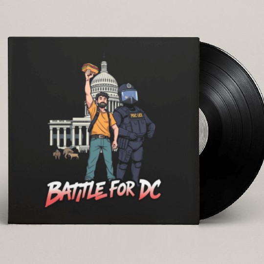 Free DC Sandwich Guy Banksy Style Street Art Custom Vinyl Record Sleeves