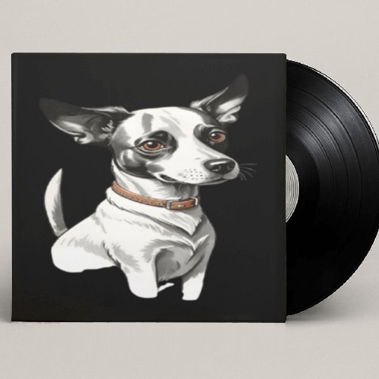 Funny cute little puppy dog. Custom Vinyl Record Sleeves