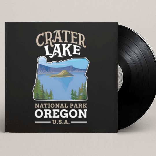Crater Lake National Park US Oregon Custom Vinyl Record Sleeves