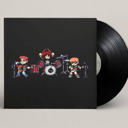 Scott Pilgrim Band Custom Vinyl Record Sleeves