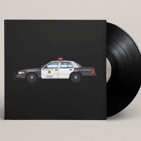 San Diego Police Department Crown Vic Custom Vinyl Record Sleeves