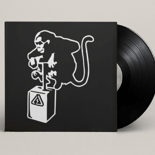 Banksy Detinator Monkey Outline Custom Vinyl Record Sleeves