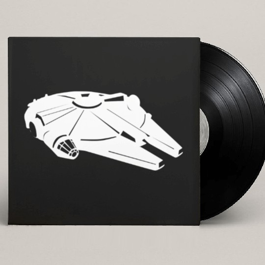 Millennium Falcon White Custom Vinyl Record Sleeves