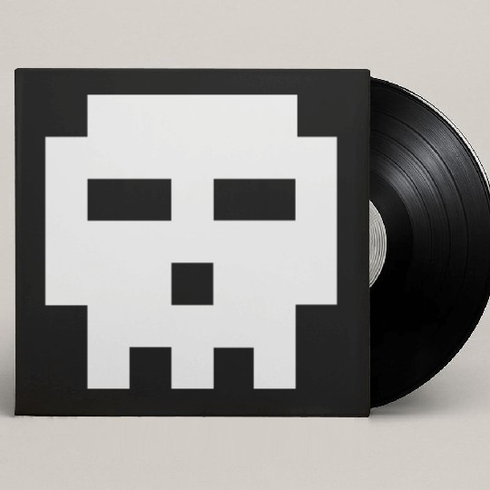 Scott Pilgrim 8-bit Skull Vector Custom Vinyl Record Sleeves