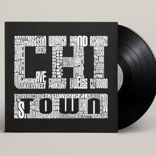 Chi Town Streets Chicago Hoody Clothing Apparel Custom Vinyl Record Sleeves