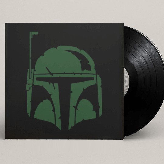 Boba Fett Helmet Worn Custom Vinyl Record Sleeves