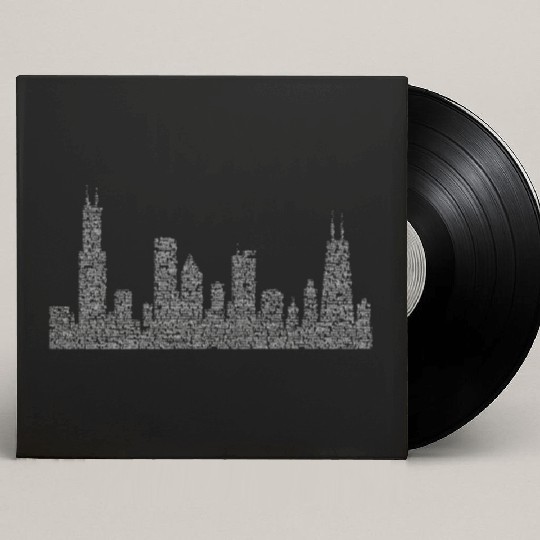 Hog Butcher Chicago Skyline Custom Vinyl Record Sleeves