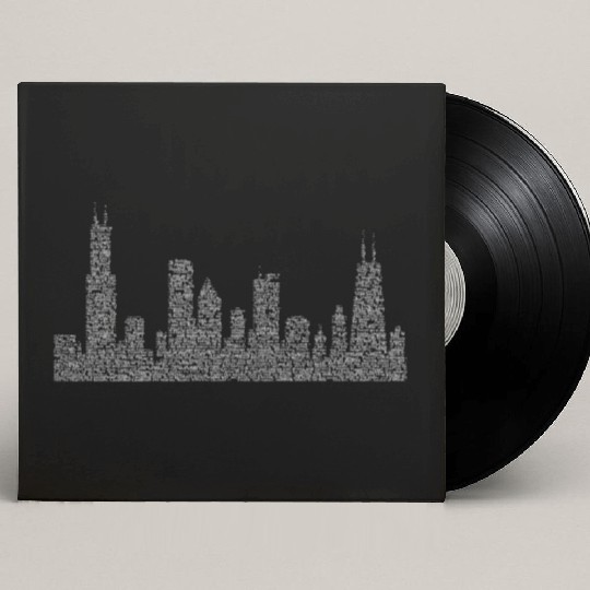 Hog Butcher Chicago Skyline Custom Vinyl Record Sleeves