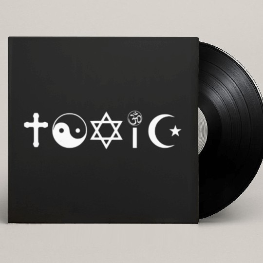Religion Is Toxic Freethinker Custom Vinyl Record Sleeves