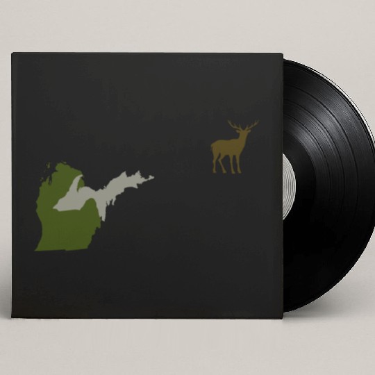 Funny Michigan Yooper Hunting Parody Deer Custom Vinyl Record Sleeves