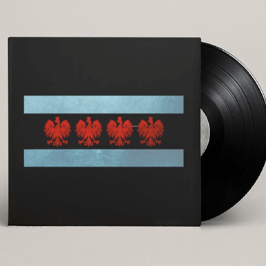 Chicago Polish Flag Custom Vinyl Record Sleeves