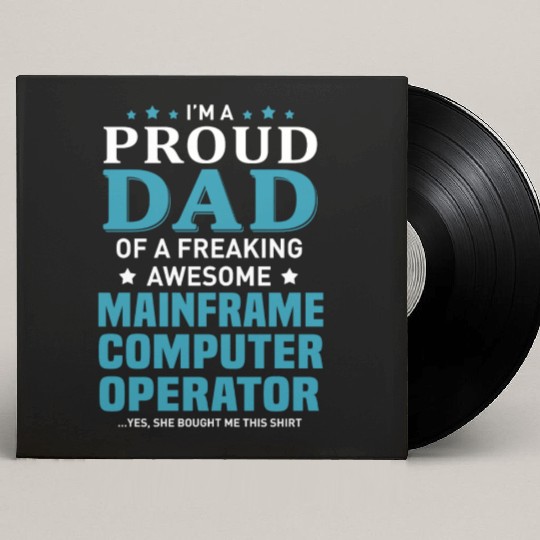 Mainframe Computer Operator Custom Vinyl Record Sleeves